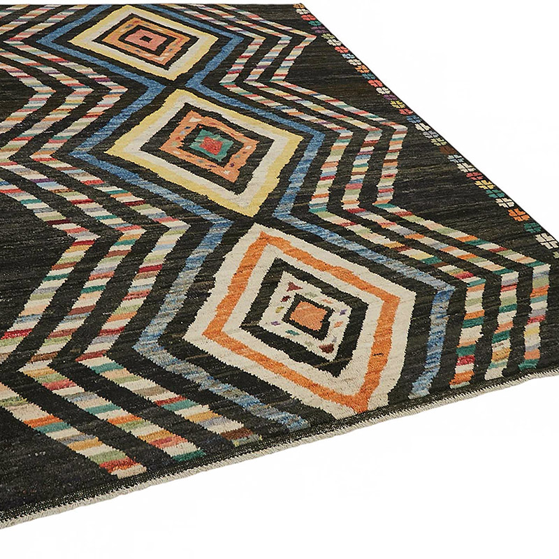 New Moroccan Style Hand-Knotted Rug - 6' 9" x 9' 6" (81" x 114") - K0084008