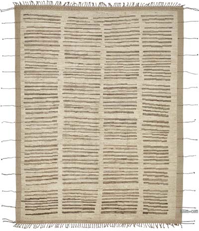 Nueva Alfombra Tejida a Mano de Estilo Marroquí - 276 cm x 358 cm
