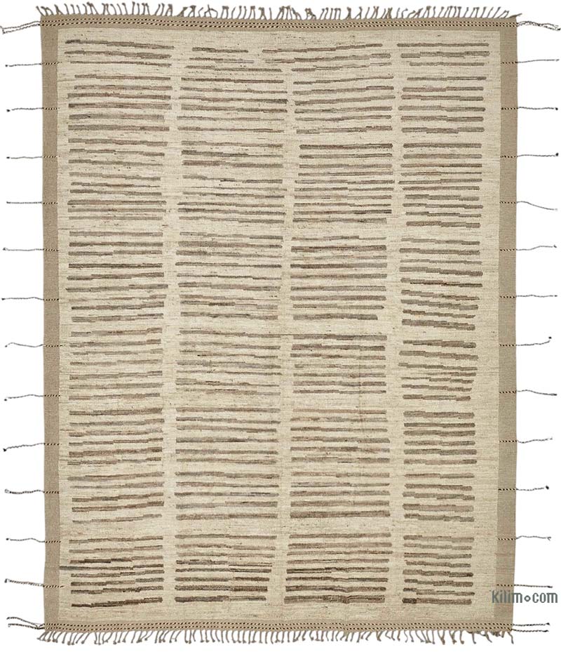 Nueva Alfombra Tejida a Mano de Estilo Marroquí - 276 cm x 358 cm - K0084010