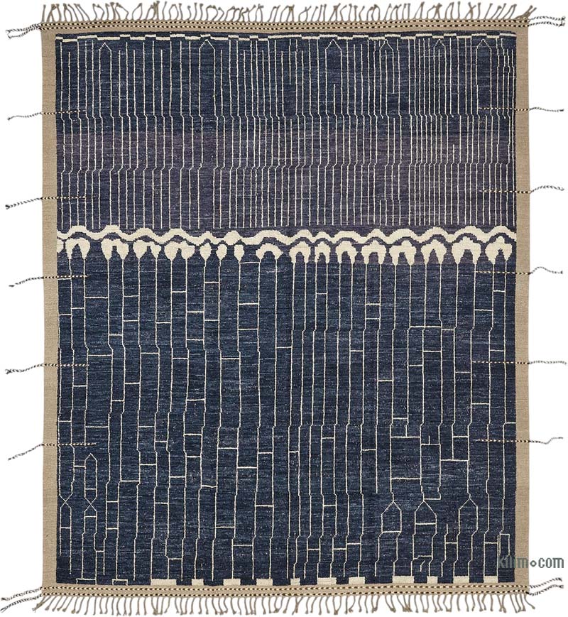 Nueva Alfombra Tejida a Mano de Estilo Marroquí - 253 cm x 299 cm - K0084012