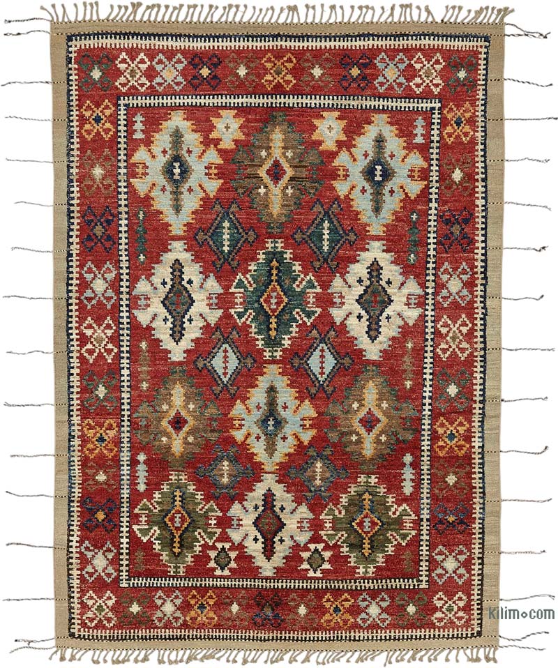 New Hand-Knotted Rug - 6' 9" x 9' 10" (81" x 118") - K0084014