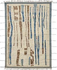 New Moroccan Style Hand-Knotted Rug - 6' 11" x 9' 11" (83" x 119")