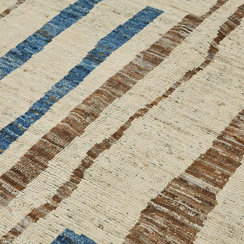 Nueva Alfombra Tejida a Mano de Estilo Marroquí - 211 cm x 302 cm - K0084018