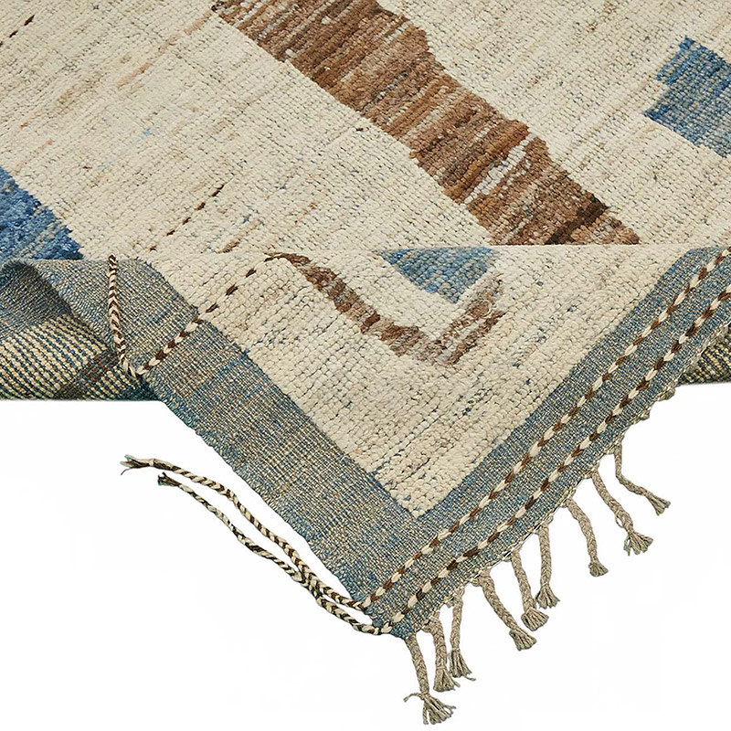 Nueva Alfombra Tejida a Mano de Estilo Marroquí - 211 cm x 302 cm - K0084018