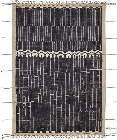 Nueva Alfombra Tejida a Mano de Estilo Marroquí - 209 cm x 300 cm