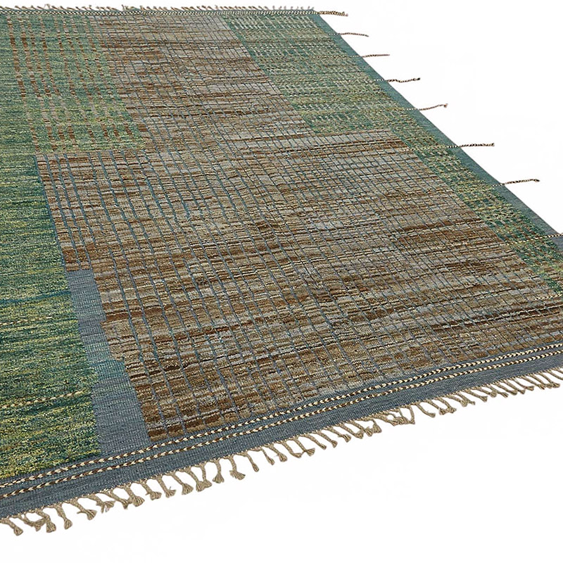 Nueva Alfombra Tejida a Mano de Estilo Marroquí - 207 cm x 308 cm - K0084026