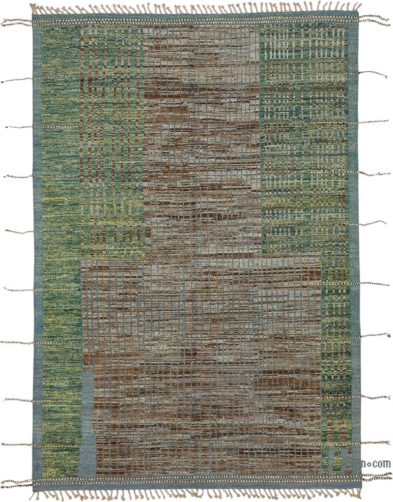 Nueva Alfombra Tejida a Mano de Estilo Marroquí - 207 cm x 308 cm - K0084026