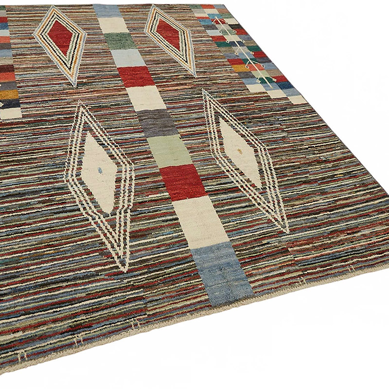 Nueva Alfombra Tejida a Mano de Estilo Marroquí - 170 cm x 231 cm - K0084028