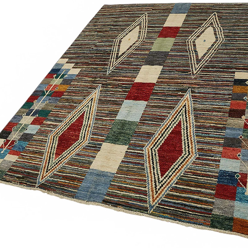 Nueva Alfombra Tejida a Mano de Estilo Marroquí - 170 cm x 231 cm - K0084028
