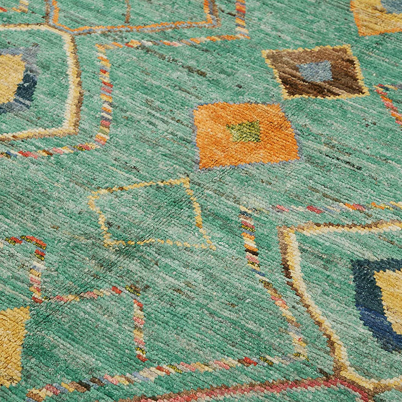 Nueva Alfombra Tejida a Mano de Estilo Marroquí - 202 cm x 300 cm - K0084030