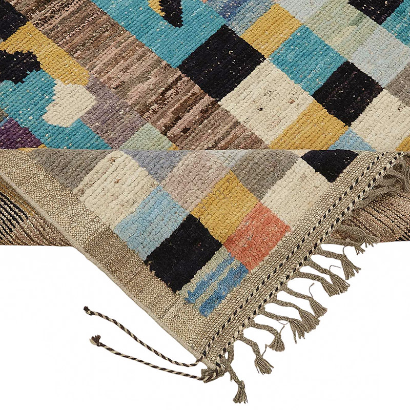 Nueva Alfombra Tejida a Mano de Estilo Marroquí - 201 cm x 297 cm - K0084033
