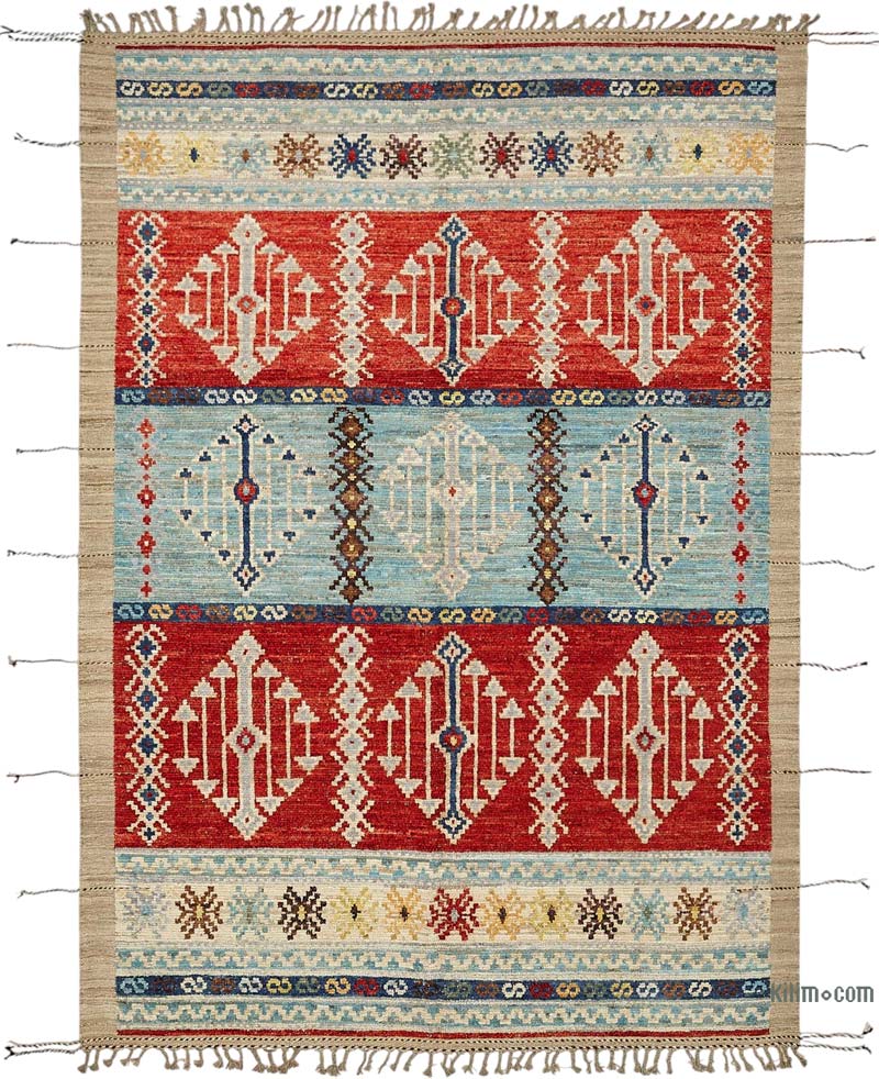 New Hand-Knotted Rug - 6' 9" x 9' 7" (81" x 115") - K0084034