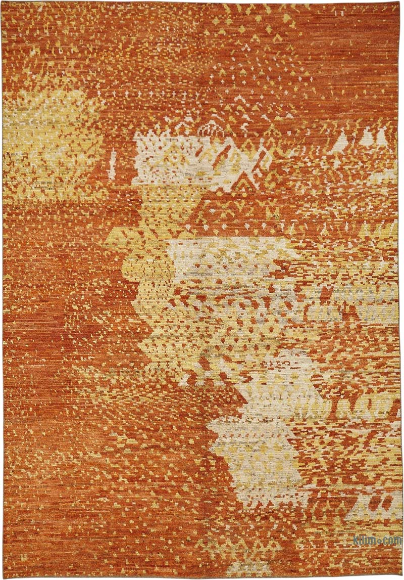 New Hand-Knotted Rug - 6' 7" x 9' 4" (79" x 112") - K0084035