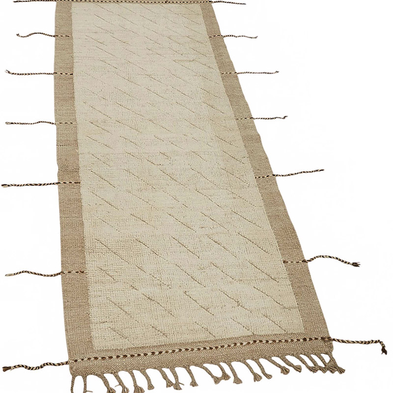 Nuevo Corredor Anudado a Mano de Estilo Marroquí - 68 cm x 188 cm - K0084039
