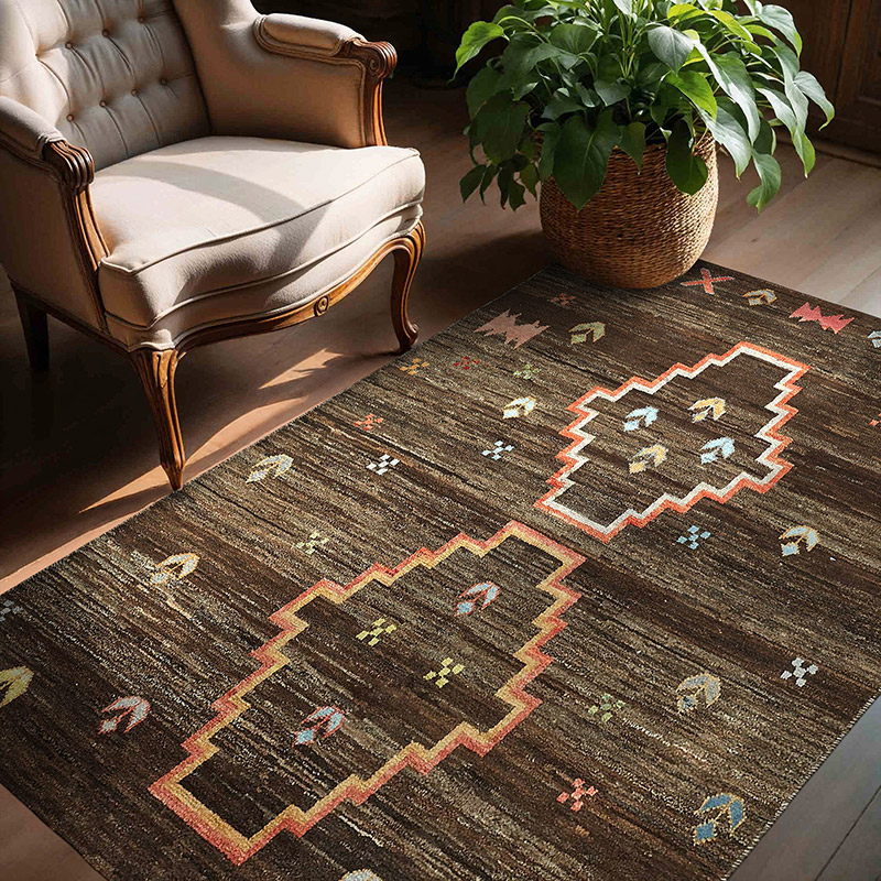 Nueva Alfombra Tejida a Mano de Estilo Marroquí - 150 cm x 194 cm - K0084040