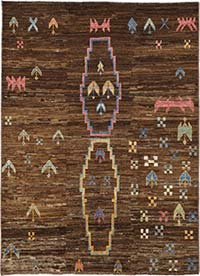 Yeni Fas Tarzı El Dokuma Halı - 145 cm x 200 cm