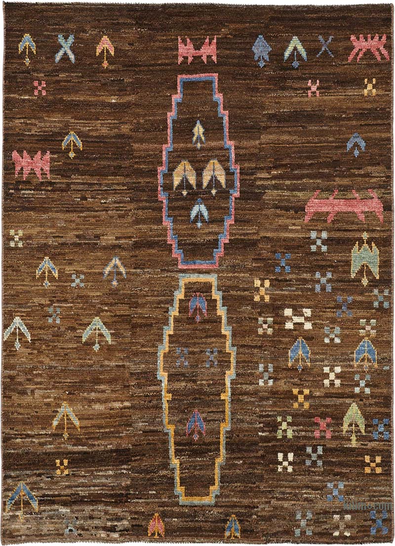 Yeni Fas Tarzi El Dokuma Hali - 145 cm x 200 cm - K0084044