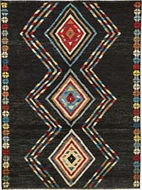 New Moroccan Style Hand-Knotted Rug - 5' 8" x 7' 11" (68" x 95")