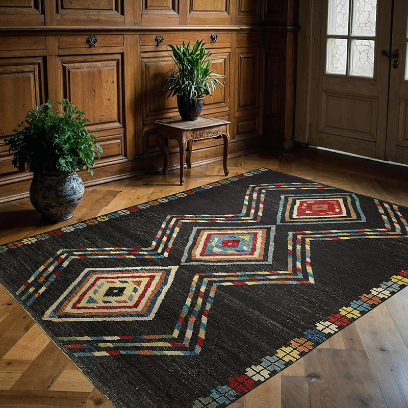 New Moroccan Style Hand-Knotted Rug - 5' 8" x 7' 11" (68" x 95") - K0084048