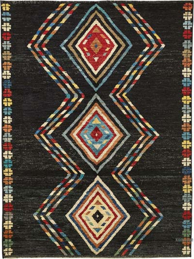 Nueva Alfombra Tejida a Mano de Estilo Marroquí - 172 cm x 241 cm