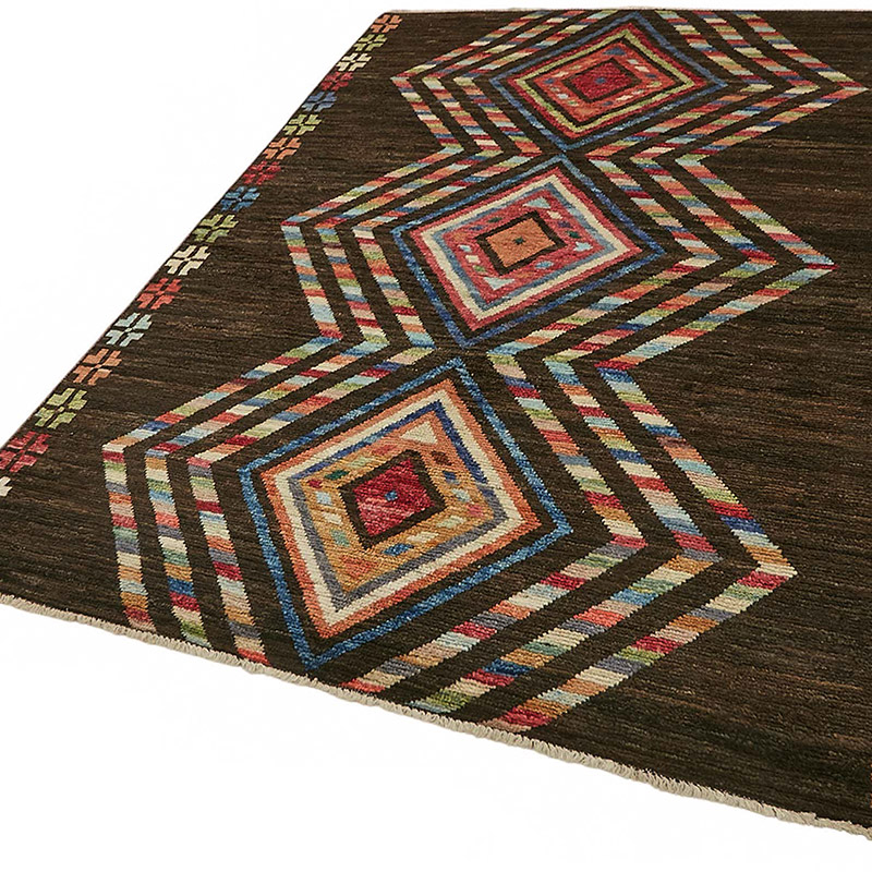 Nueva Alfombra Tejida a Mano de Estilo Marroquí - 173 cm x 238 cm - K0084051