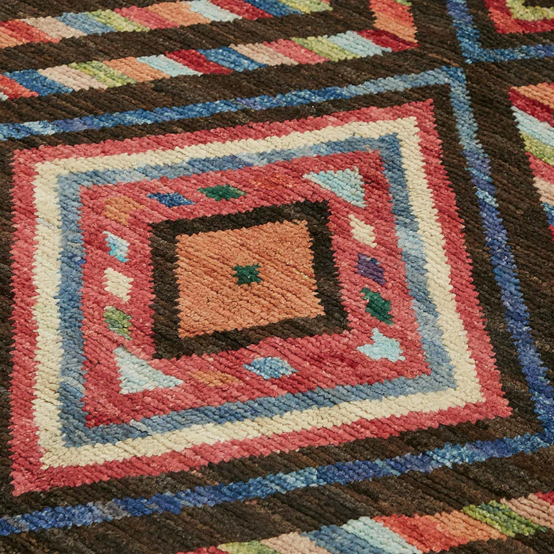 Nueva Alfombra Tejida a Mano de Estilo Marroquí - 173 cm x 238 cm - K0084051