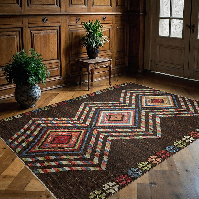 New Moroccan Style Hand-Knotted Rug - 5' 8" x 7' 10" (68" x 94") - K0084051