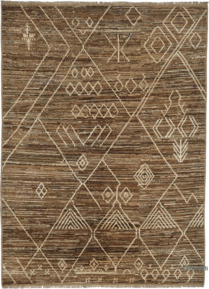 Yeni Fas Tarzi El Dokuma Hali - 207 cm x 293 cm - K0084054