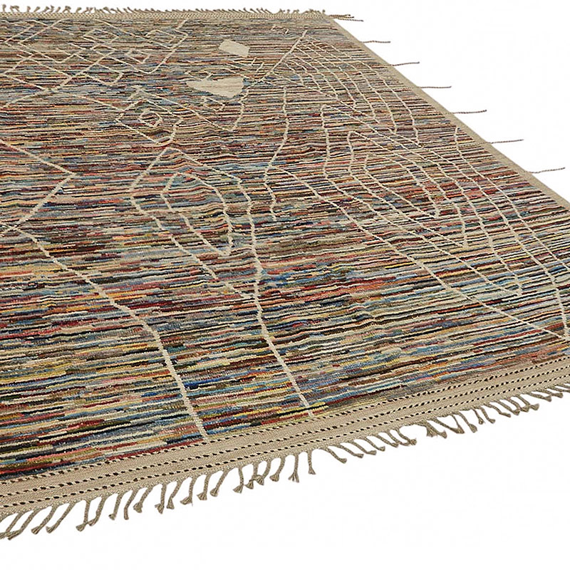 Nueva Alfombra Tejida a Mano de Estilo Marroquí - 245 cm x 310 cm - K0084058