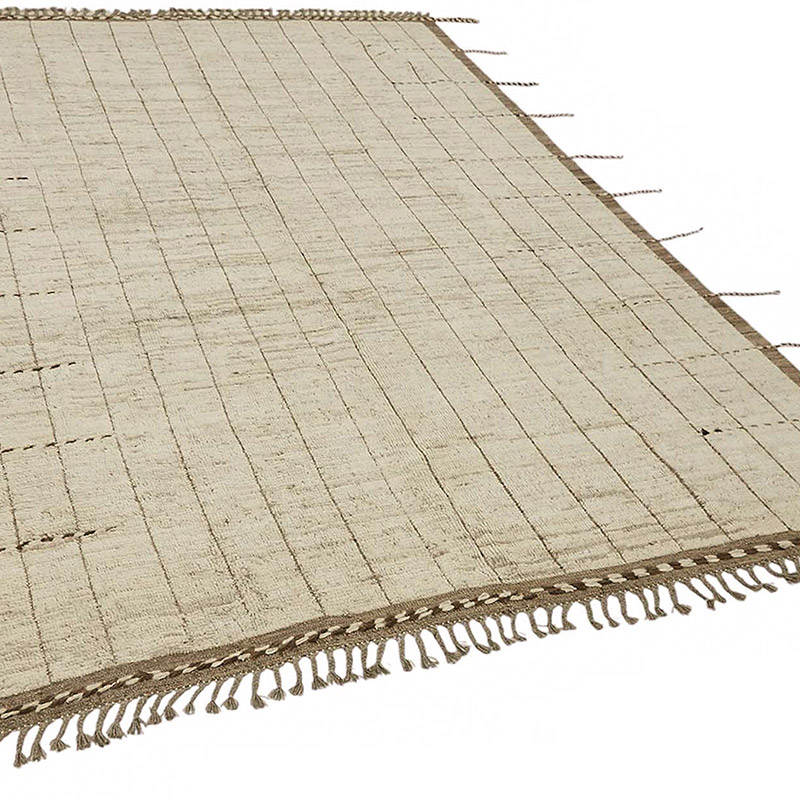 New Moroccan Style Hand-Knotted Rug - 7' 3" x 10'  (87" x 120") - K0084059