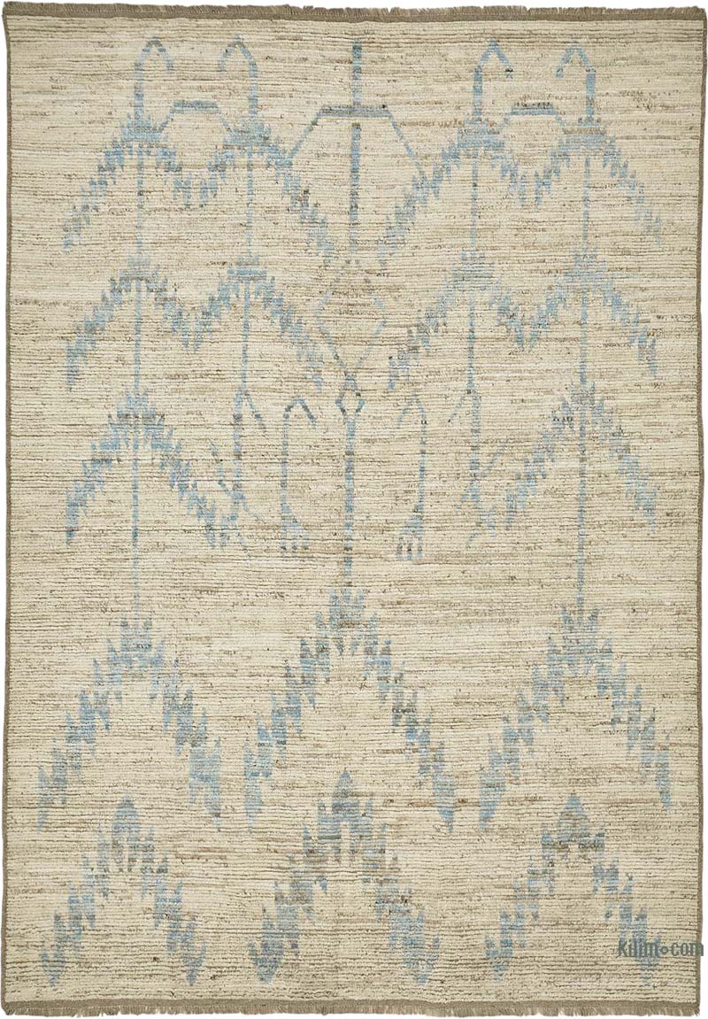 New Moroccan Style Hand-Knotted Rug - 6' 8" x 9' 8" (80" x 116") - K0084060