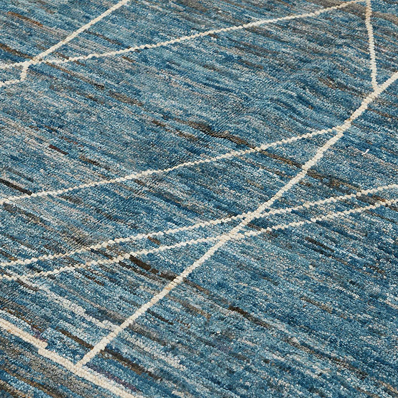 New Moroccan Style Hand-Knotted Rug - 6' 7" x 10'  (79" x 120") - K0084065