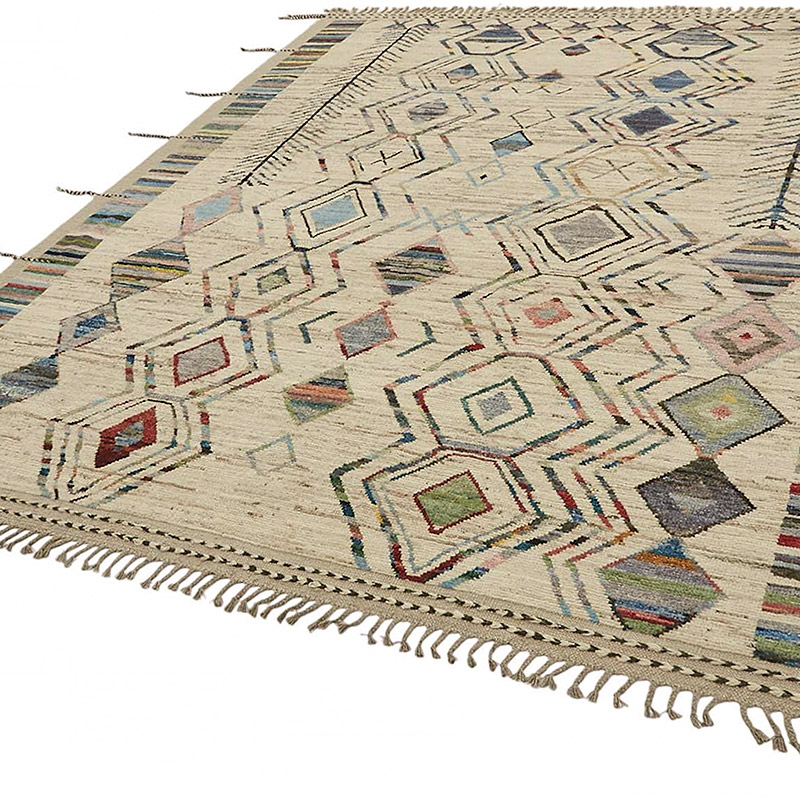 Nueva Alfombra Tejida a Mano de Estilo Marroquí - 256 cm x 307 cm - K0084066