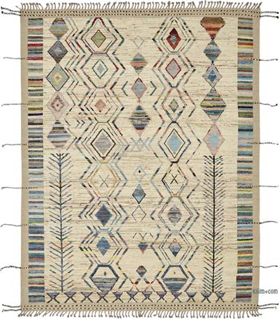 Yeni Fas Tarzi El Dokuma Hali - 256 cm x 307 cm