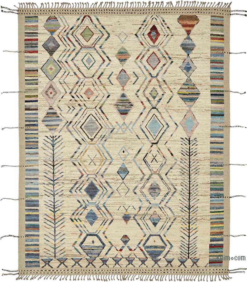 Nueva Alfombra Tejida a Mano de Estilo Marroquí - 256 cm x 307 cm - K0084066