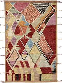 Yeni Fas Tarzı El Dokuma Halı - 200 cm x 307 cm
