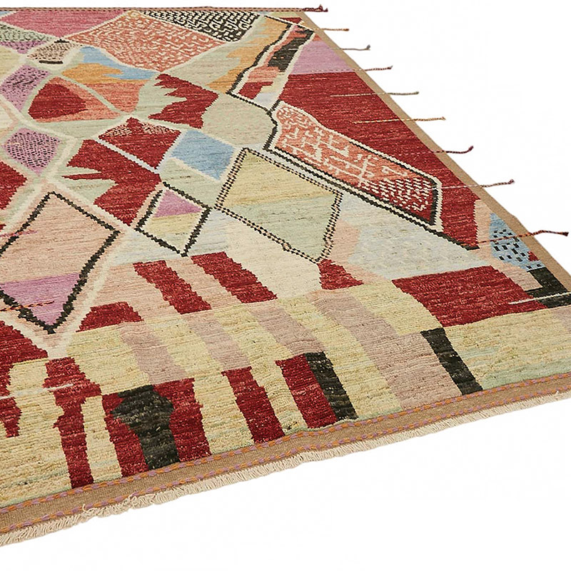 New Moroccan Style Hand-Knotted Rug - 6' 7" x 10' 1" (79" x 121") - K0084067