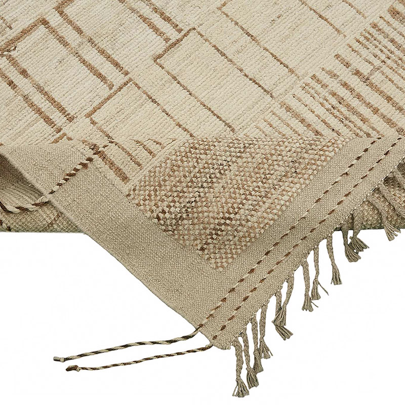 Nueva Alfombra Tejida a Mano de Estilo Marroquí - 202 cm x 307 cm - K0084076
