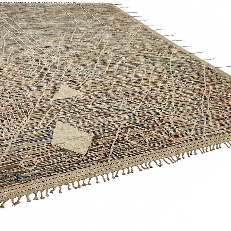 New Moroccan Style Hand-Knotted Rug - 10' 1" x 14' 2" (121" x 170") - K0084081