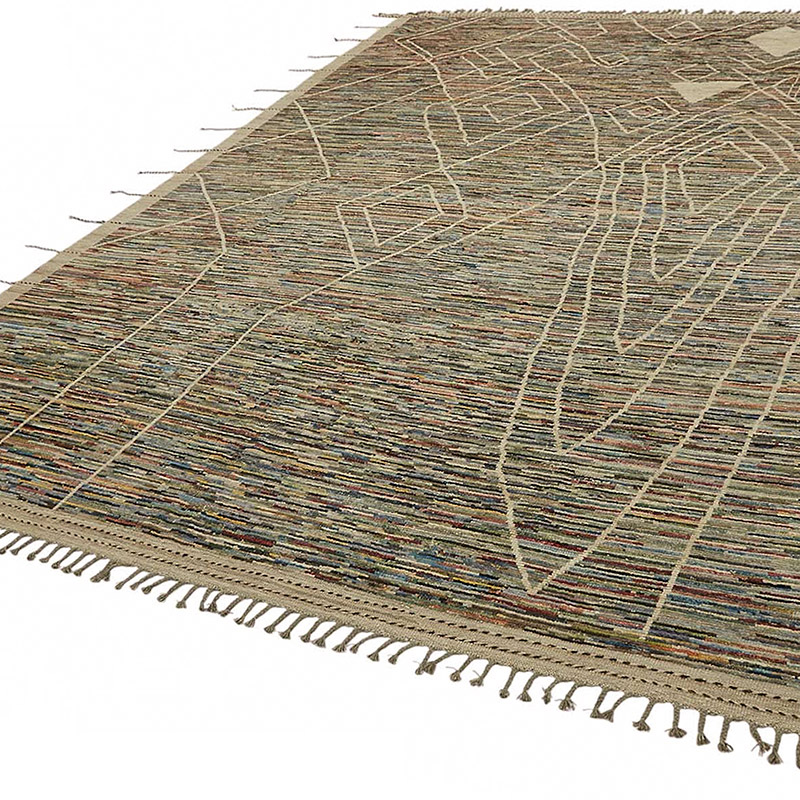 New Moroccan Style Hand-Knotted Rug - 10' 1" x 14' 2" (121" x 170") - K0084081
