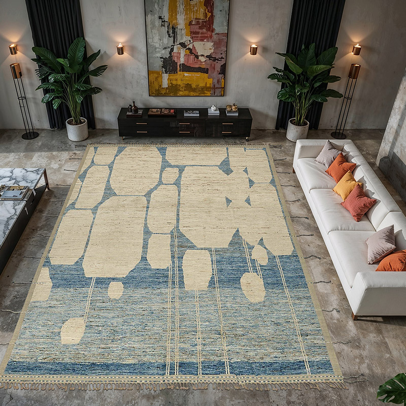 New Moroccan Style Hand-Knotted Rug - 10' 4" x 14' 1" (124" x 169") - K0084083