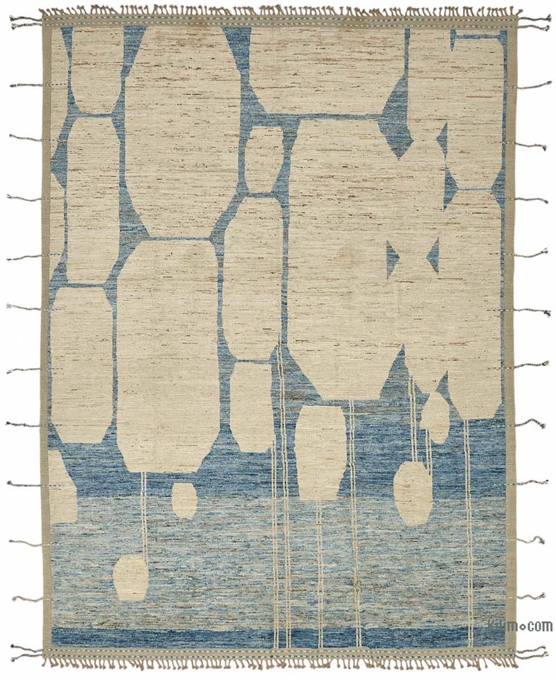 New Moroccan Style Hand-Knotted Rug - 10' 4" x 14' 1" (124" x 169") - K0084083