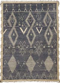 New Moroccan Style Hand-Knotted Rug - 10' 8" x 14' 9" (128" x 177")