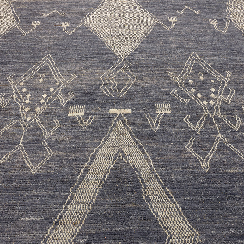 New Moroccan Style Hand-Knotted Rug - 10' 8" x 14' 9" (128" x 177") - K0084088