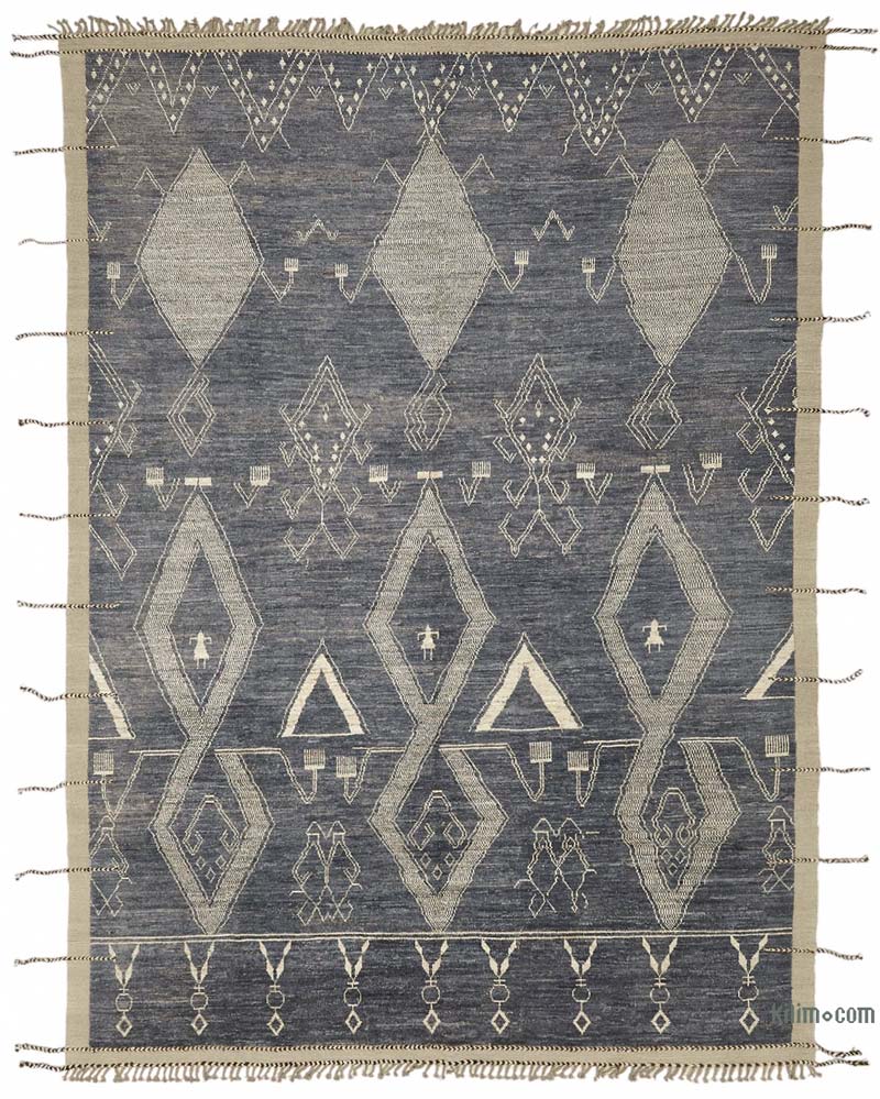 Nueva Alfombra Tejida a Mano de Estilo Marroquí - 318 cm x 442 cm - K0084088