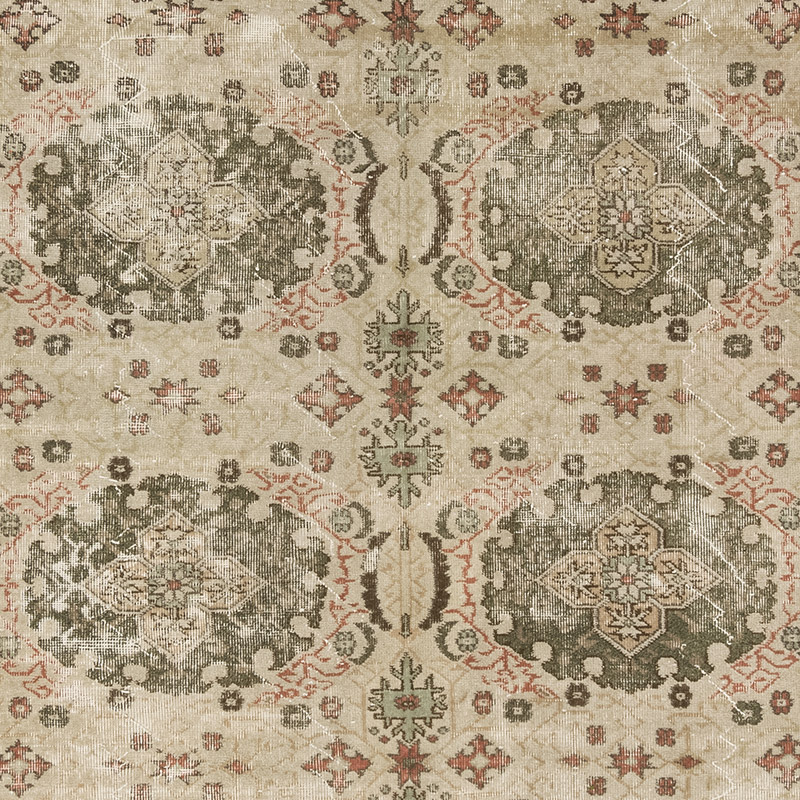 Vintage Turkish Hand-Knotted Rug - 7' 1" x 10' 3" (85" x 123") - K0084132
