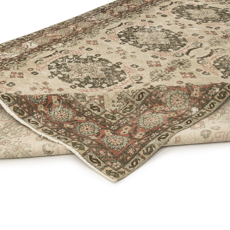 Vintage Turkish Hand-Knotted Rug - 7' 1" x 10' 3" (85" x 123") - K0084132