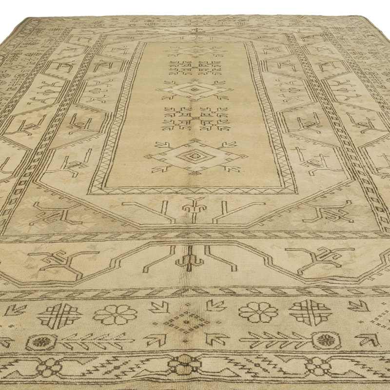 Alfombra Vintage Turca Anudada a Mano - 278 cm x 368 cm - K0084135