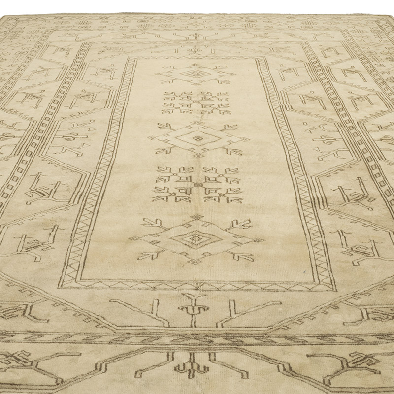 Alfombra Vintage Turca Anudada a Mano - 278 cm x 368 cm - K0084135