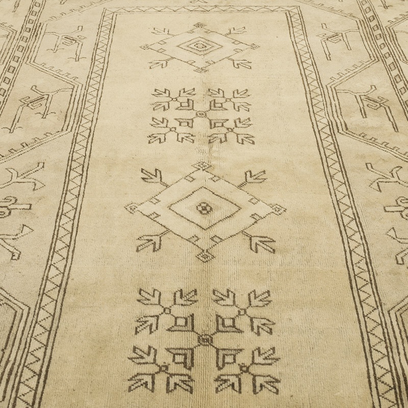 Alfombra Vintage Turca Anudada a Mano - 278 cm x 368 cm - K0084135